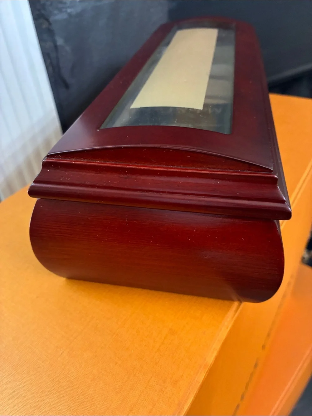 Mele & Co Men's Watch Display Box in Cherry Red